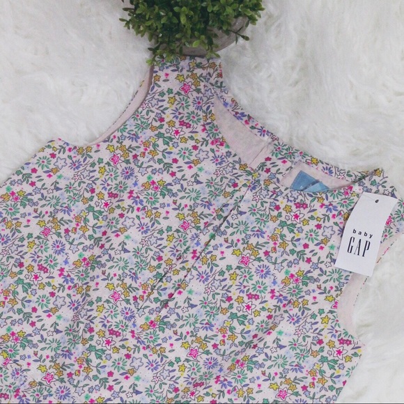 GAP Other - NWT Baby Gap Colorful Floral Peplum Print Tank Top